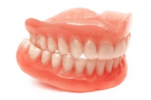a model example of full dentures in Oakton