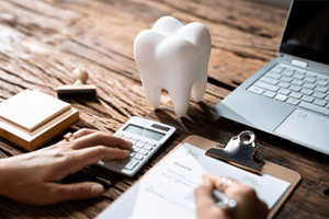 an empty dental insurance claim form