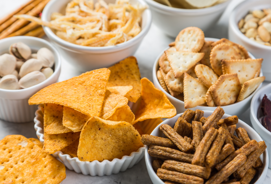 Plates of snacks